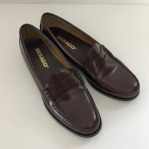 Sebago Penny Loafers Dan Burgandy
